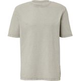 T-shirt - Gewassen Katoen - Vlamgarentextuur - Normale Pasvorm