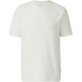 T-shirt - Gewassen Katoen - Vlamgarentextuur - Normale Pasvorm