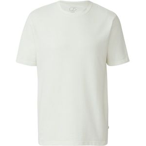 T-shirt - Gewassen Katoen - Vlamgarentextuur - Normale Pasvorm