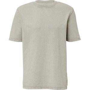 T-shirt - Gewassen Katoen - Vlamgarentextuur - Normale Pasvorm