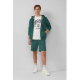 QS Shirt  ecru / donkerblauw