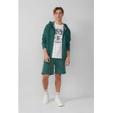 QS Shirt  ecru / donkerblauw