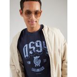 Q/S by s.Oliver - T-shirt - Donkerblauw - 100% Katoen