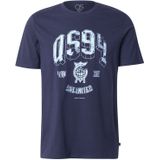 Q/S by s.Oliver - T-shirt - Donkerblauw - 100% Katoen