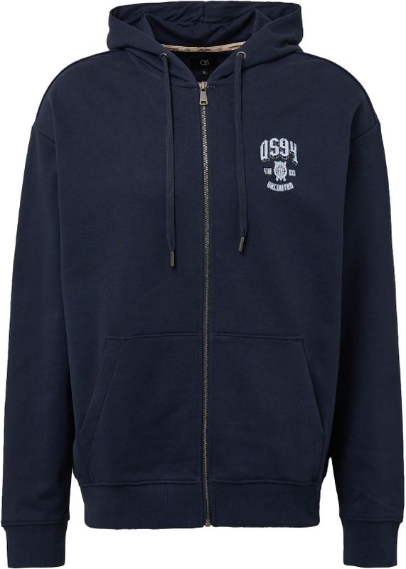 Hoodie - Sweatvest - Grijs - Katoen - Met Kangoeroezak