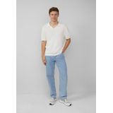 QS - Trui - Lichtbeige - Knitwear - Polokraag - Kwartmouw