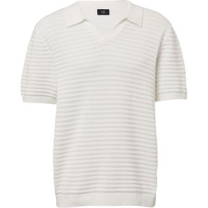 QS - Trui - Lichtbeige - Knitwear - Polokraag - Kwartmouw