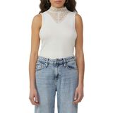 QS - Top - Ecru - Kanten Inzetstuk