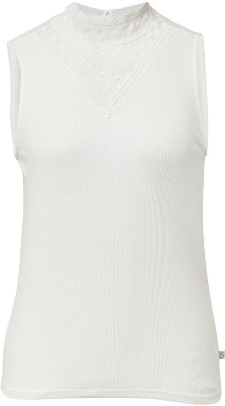 QS - Top - Ecru - Kanten Inzetstuk