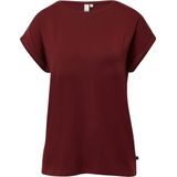 QS - Shirt - Lichtblauw - Effen - Kwartmouw - Losse Pasvorm