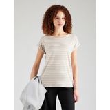 T-shirt - All-over Print - Streep - Vleermuisvleugelmouwen - Modalmix