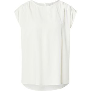 QS - Blouseshirt - Wit - Effen - Knoopsluiting - Losse Pasvorm