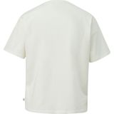 QS - Shirt - Ivoor/Oudroze/Zwart - Ronde Hals - Kwartmouw - Bloemenprint