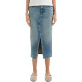 Rok - Denim - High-rise Midi - Casual Stijl - Katoenmix