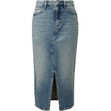 Rok - Denim - High-rise Midi - Casual Stijl - Katoenmix