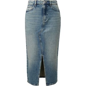 Rok - Denim - High-rise Midi - Casual Stijl - Katoenmix