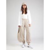 QS - Cargobroek - Beige - Loosefit - Mid Waist