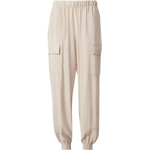 QS - Cargobroek - Beige - Loosefit - Lange Lengte
