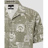 Hemd - Katoen - Resortstijl - All-over Print - Korte Mouwen