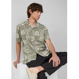 Hemd - Katoen - Resortstijl - All-over Print - Korte Mouwen