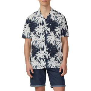 Q/S designed by - Heren Hemd - Blauw - Katoen