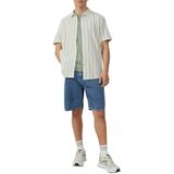 Overhemd - Gestreept - Linnenblend - Normale Pasvorm - Kent-Kraag