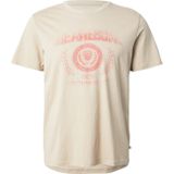 QS - Shirt - Lichtbeige - Kwartmouw - Ronde Hals - Normale Pasvorm