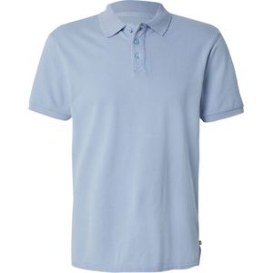 QS - Shirt - Duifblauw - Kwartmouw - Polokraag - Effen