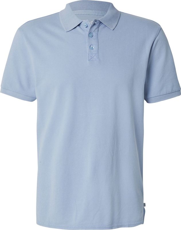 QS - Shirt - Duifblauw - Kwartmouw - Polokraag - Effen