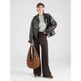 QS - Shirt - Lichtgroen/Wolwit - T-shirt - Lange Mouw - Slanke Pasvorm