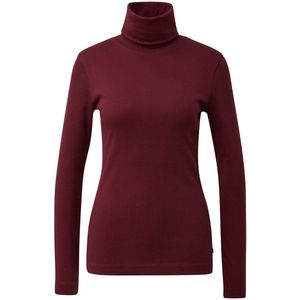 QS - Shirt - Bordeaux - Lange Mouw - Normale Pasvorm