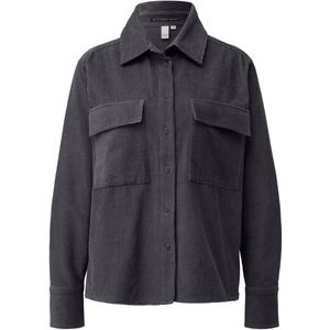 QS - Blouse - Antraciet - Klassieke Blouse - Lange Mouw