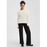 QS - Trui - Wit - Knitwear - Lange Mouw - Normale Pasvorm
