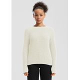 QS - Trui - Wit - Knitwear - Lange Mouw - Normale Pasvorm