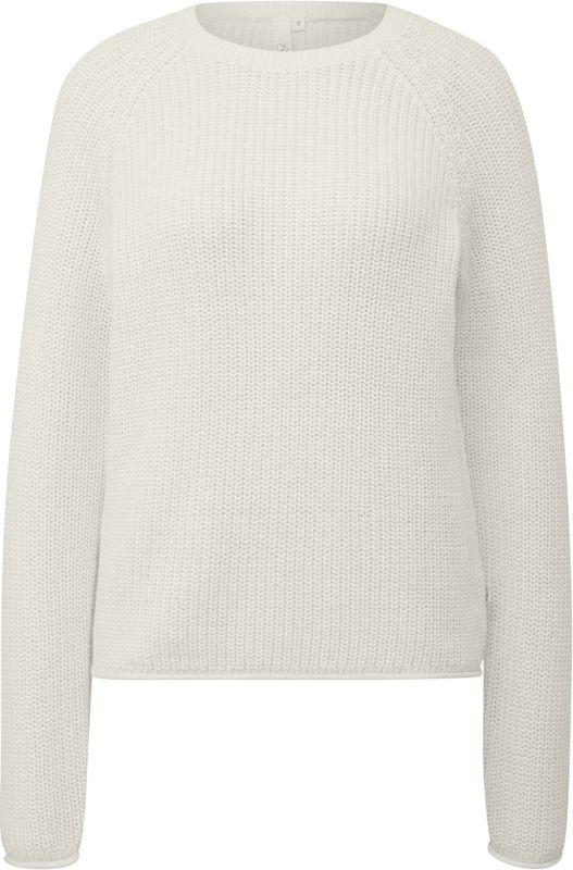 QS - Trui - Wit - Knitwear - Lange Mouw - Normale Pasvorm