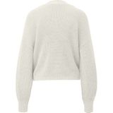 QS - Gebreid Vest - Ecru - V-hals - Lange Mouw
