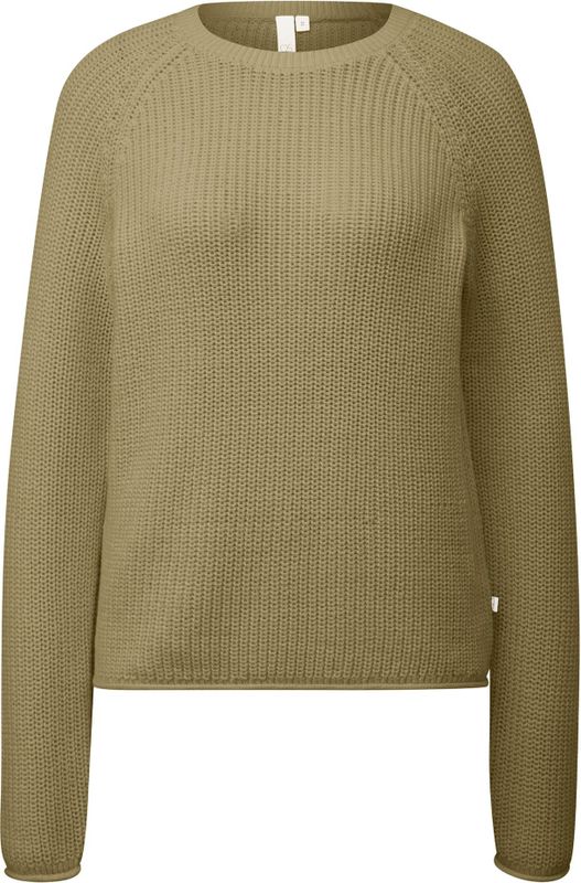 QS - Trui - Olijfgroen - Gebreid - Lange Mouw - Normale Pasvorm
