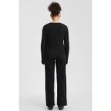 QS - Trui - Zwart - Knitwear - Raglanmouwen - Ronde Hals - Lange Mouw