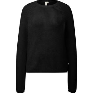 QS - Trui - Zwart - Knitwear - Raglanmouwen - Ronde Hals - Lange Mouw