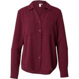 QS - Blouse - Donkerrood - Klassieke Blouse - Lange Mouw
