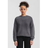 QS - Trui - Donkergrijs - V-hals - Lange Mouw - Normale Pasvorm