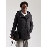 Buitenjas - Korte Jas - Wollook - Met Vaste Capuchon - Trendy Pasvorm