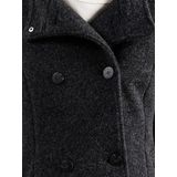 Buitenjas - Korte Jas - Wollook - Met Vaste Capuchon - Trendy Pasvorm