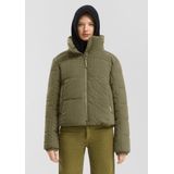 Q/S designed by - Gewatteerde Jas - Olive - 2 Steekzakken - Ritssluiting