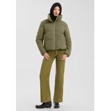 Q/S designed by - Gewatteerde Jas - Olive - 2 Steekzakken - Ritssluiting