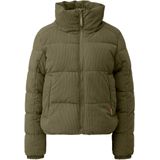 Q/S designed by - Gewatteerde Jas - Olive - 2 Steekzakken - Ritssluiting