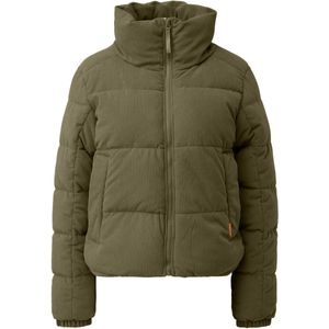 Q/S designed by - Gewatteerde Jas - Olive - 2 Steekzakken - Ritssluiting
