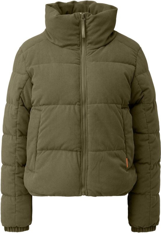 Q/S designed by - Gewatteerde Jas - Olive - 2 Steekzakken - Ritssluiting