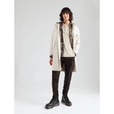 QS - Shirt - Beige - Lange Mouw - Henley Hals - Normale Pasvorm