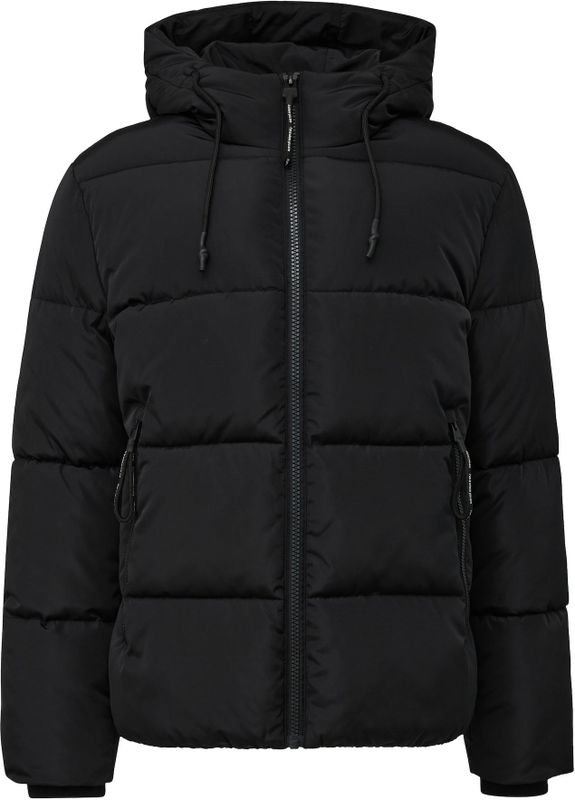 QS - Winterjas - Zwart - Gewatteerde Jas - Warm Gevoerd